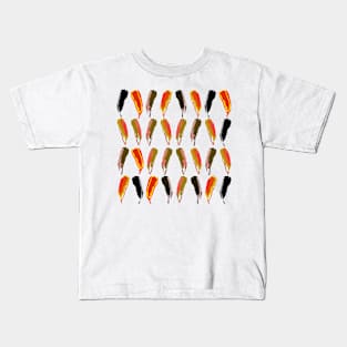 Colored feathers Kids T-Shirt